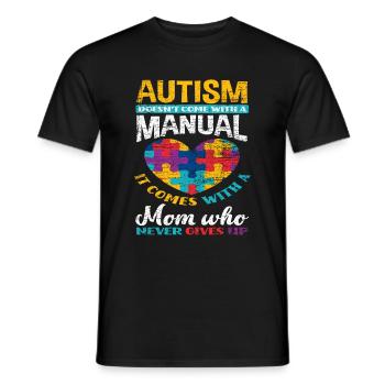 Autismus Mutter - Männer T-Shirt - Schwarz - Vorne - AI Model Male 178 light (178cm)