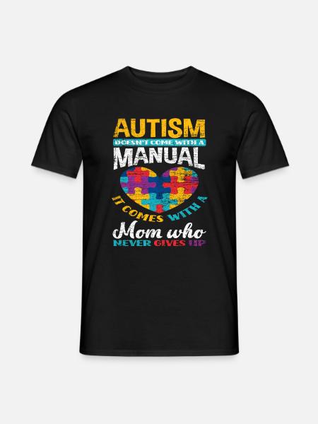 Mère autiste - T-shirt homme - noir
