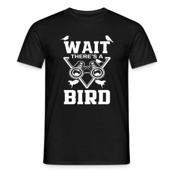Bird watcher hobby - Men's T-Shirt - black - Front - AI Model Male 178 light (178cm)