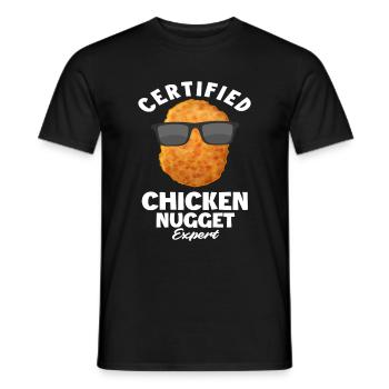 Chicken Nuggets Fast Food Gift - Men's T-Shirt - black - Front - AI Model Male 178 light (178cm)