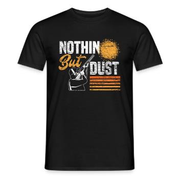 Cadeau de poussière de tir au pigeon d'argile - T-shirt homme - noir - Devant - AI Model Male 178 light (178cm)