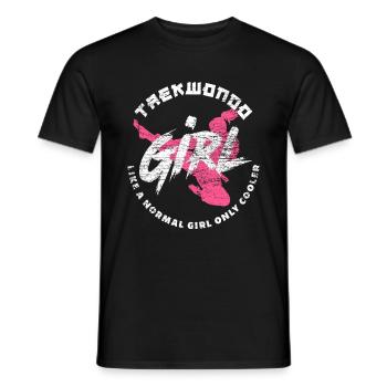 Cadeau d'arts martiaux de combattant de taekwondo - T-shirt homme - noir - Devant - AI Model Male 178 light (178cm)