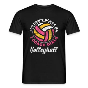 Volleyball Trainer Geschenk - Männer T-Shirt - Schwarz - Vorne - AI Model Male 178 light (178cm)
