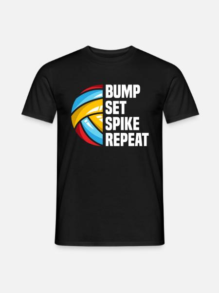 Volleyball Beachvolleyball Sportler Geschenk - Männer T-Shirt - Schwarz