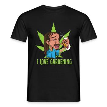 Cannabis Hanf Kiffer Geschenk - Männer T-Shirt - Schwarz - Vorne - AI Model Male 178 light (178cm)