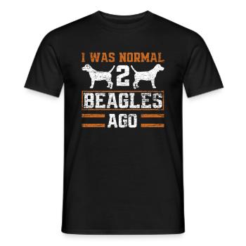Beagle - Männer T-Shirt - Schwarz - Vorne - AI Model Male 178 light (178cm)