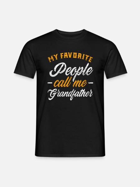 Stolzer Opa - Männer T-Shirt - Schwarz