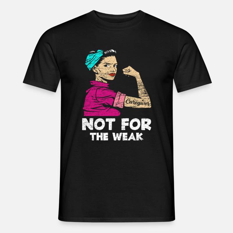 Pfleger Stärke - Männer T-Shirt - Schwarz