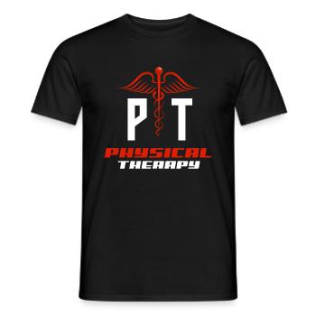 Physiothérapeute santé éducation cadeau - T-shirt homme - noir - Devant - AI Model Male 178 light (178cm)