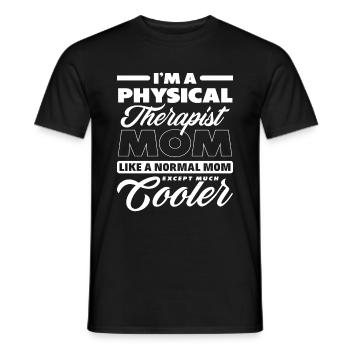 Physiothérapeute Mère - T-shirt homme - noir - Devant - AI Model Male 178 light (178cm)
