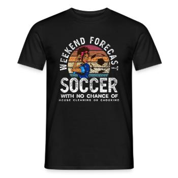 Football femmes Week-end - T-shirt homme - noir - Devant - AI Model Male 178 light (178cm)