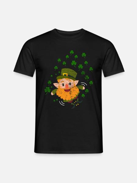 St. Patrick's Day Goblin - Men's T-Shirt - black