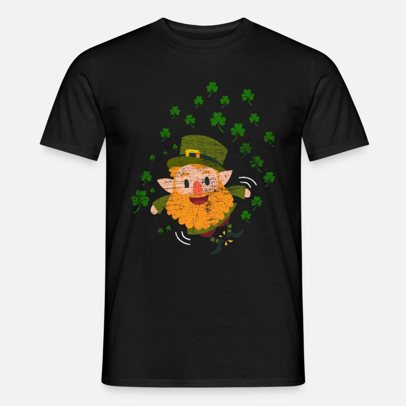 St. Patrick's Day Kobold - Männer T-Shirt - Schwarz