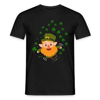 Saint-Patrick enfant enfant - T-shirt homme - noir - Devant - AI Model Male 178 light (178cm)