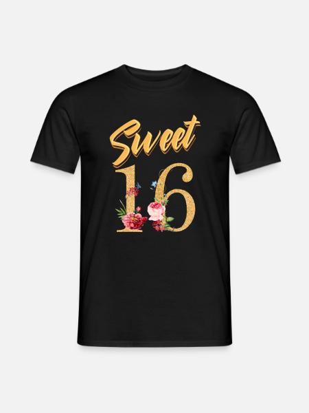 Doux 16e anniversaire - T-shirt homme - noir