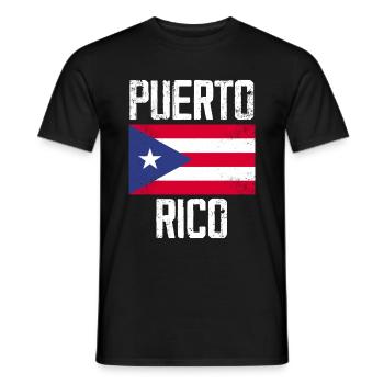 Puerto Rico - T-shirt homme - noir - Devant - AI Model Male 178 light (178cm)