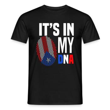 DNA Heimatland Puerto Rico - Männer T-Shirt - Schwarz - Vorne - AI Model Male 178 light (178cm)