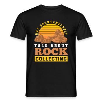 Retro Geology Geologist Geologist Gift - Men's T-Shirt - black - Front - AI Model Male 178 light (178cm)