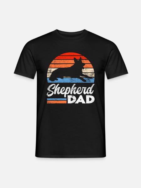 German Shepherd Dad German Shepherd - Men's T-Shirt - black