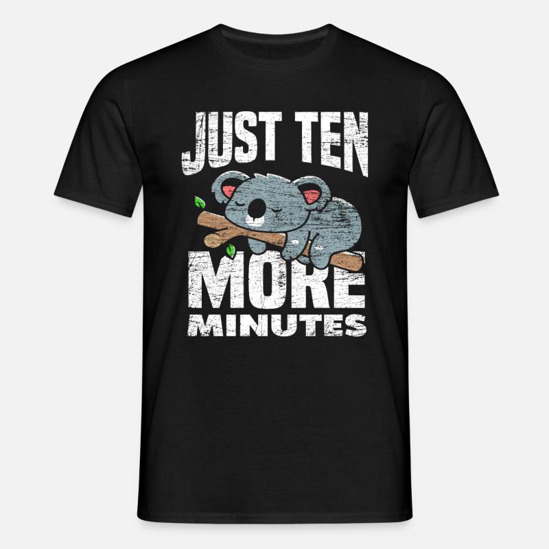 Koala Sleeping - Men's T-Shirt - black