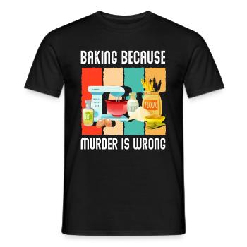 Bäcker - Männer T-Shirt - Schwarz - Vorne - AI Model Male 178 light (178cm)