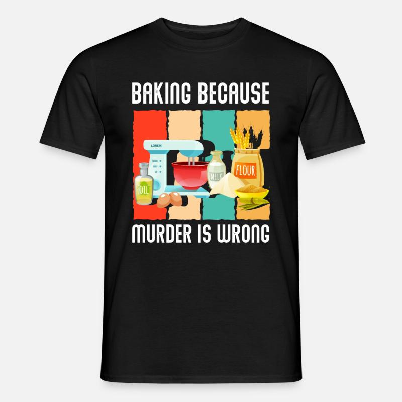Bäcker - Männer T-Shirt - Schwarz