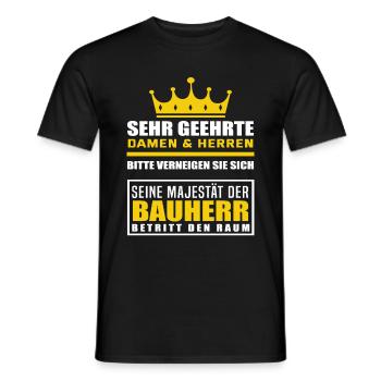 Bauherr - Männer T-Shirt - Schwarz - Vorne - AI Model Male 178 light (178cm)