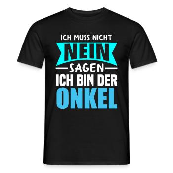 Onkel Spruch Cooler Onkel - Männer T-Shirt - Schwarz - Vorne - AI Model Male 178 light (178cm)