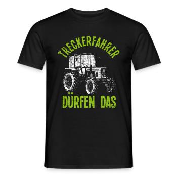 Traktor Treckerfahrer Traktoren Spruch - Männer T-Shirt - Schwarz - Vorne - AI Model Male 178 light (178cm)