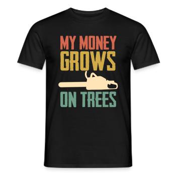 Baumpfleger Aborist Wortspiel - Männer T-Shirt - Schwarz - Vorne - AI Model Male 178 light (178cm)