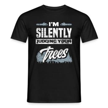 Arborist Aborist Forest Forest Worker - Men's T-Shirt - black - Front - AI Model Male 178 light (178cm)