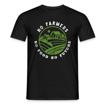 Farmer Farmer Food Future - T-shirt homme - noir - Devant - AI Model Male 178 light (178cm)