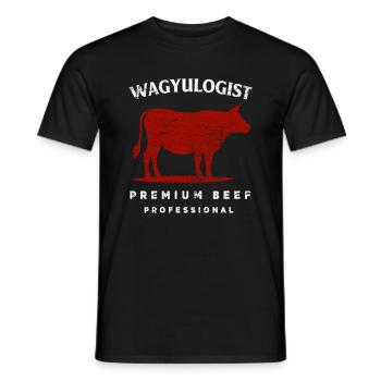 Grill GrillIng Wagyu Meat - Men's T-Shirt - black - Front - AI Model Male 178 light (178cm)