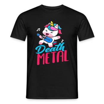Death metal - Men's T-Shirt - black - Front - AI Model Male 178 light (178cm)