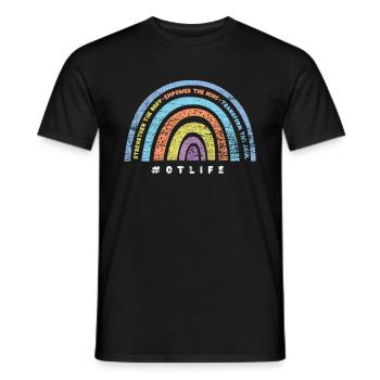 Occupational Therapist Therapy Rainbow - Men's T-Shirt - black - Front - AI Model Male 178 light (178cm)