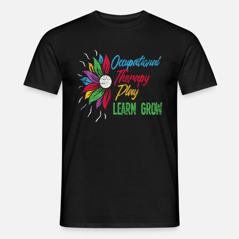 Ergotherapeut Motivation - Männer T-Shirt - Schwarz