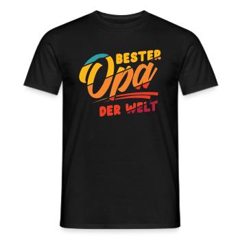 Bester Opa - Männer T-Shirt - Schwarz - Vorne - AI Model Male 178 light (178cm)