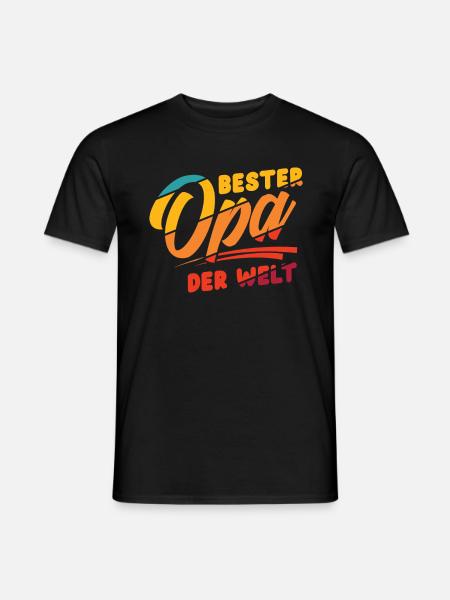 Bester Opa - Männer T-Shirt - Schwarz