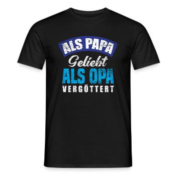 Opa Papa Bester Opa - Männer T-Shirt - Schwarz - Vorne - AI Model Male 178 light (178cm)