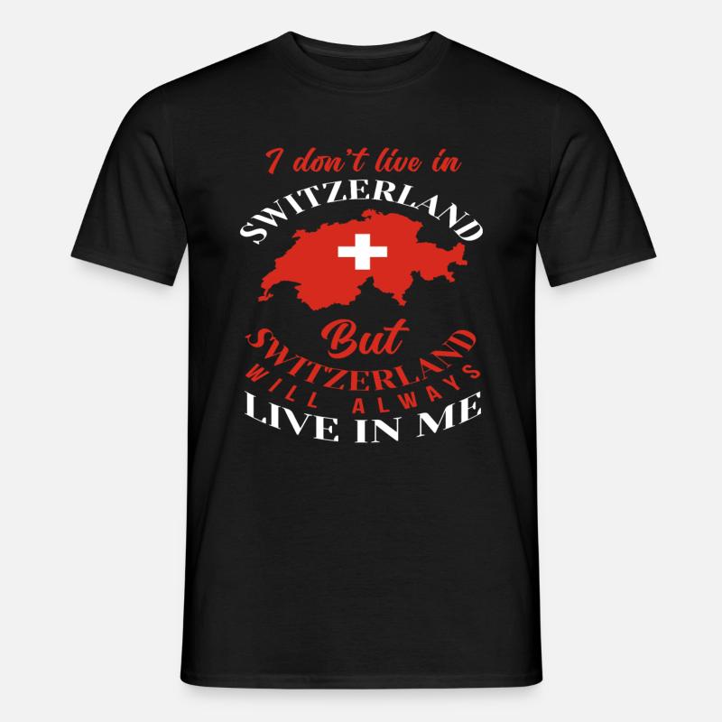 Schweiz Schweizer Herkunft - Männer T-Shirt - Schwarz
