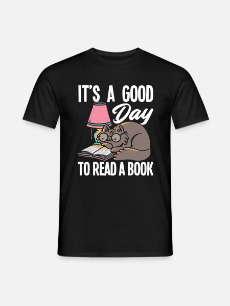 Book Books Bookworm - Men's T-Shirt - black
