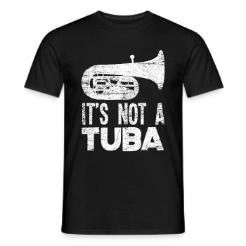 Instrument de musique Euphonium - T-shirt homme - noir - Devant - AI Model Male 178 light (178cm)