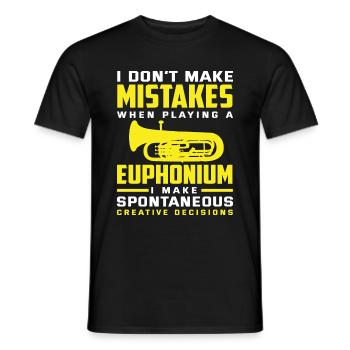 Euphonium Euphoniste Euphonistine - T-shirt homme - noir - Devant - AI Model Male 178 light (178cm)