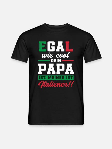 Italien Vater Geschenk - Männer T-Shirt - Schwarz
