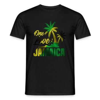 Jamaica Country Caribbean - Men's T-Shirt - black - Front - AI Model Male 178 light (178cm)