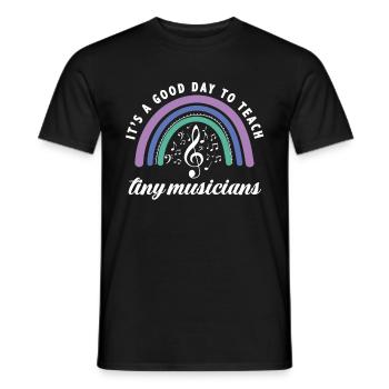 Music Teacher Music Teacher Gift - Men's T-Shirt - black - Front - AI Model Male 178 light (178cm)