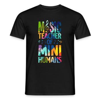 Music Teacher School - Men's T-Shirt - black - Front - AI Model Male 178 light (178cm)