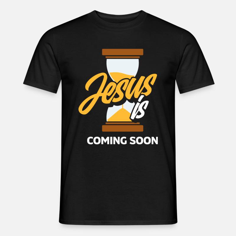 Pasteur Jésus à venir Bientôt Pasteur - T-shirt homme - noir