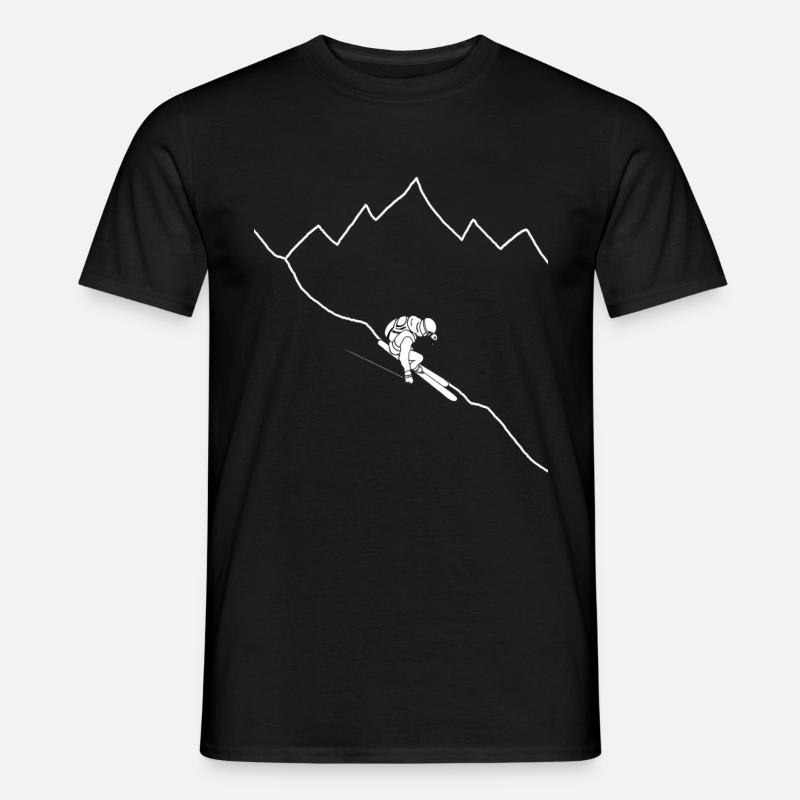 Line-Ski - Männer T-Shirt - Schwarz