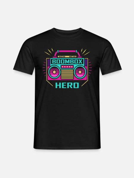 90er Jahre Mottoparty Outfit Neon - Männer T-Shirt - Schwarz